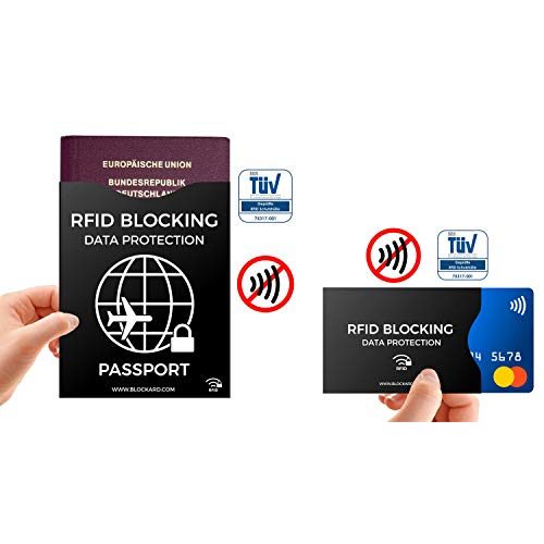 RFID-Schutzhülle BLOCKARD TÜV geprüfte RFID Blocking NFC 12 St