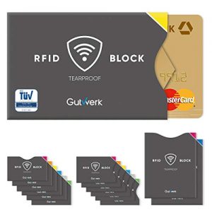 RFID-Schutzhülle Gutwerk RFID Blocker Kartenhülle NFC Schutz