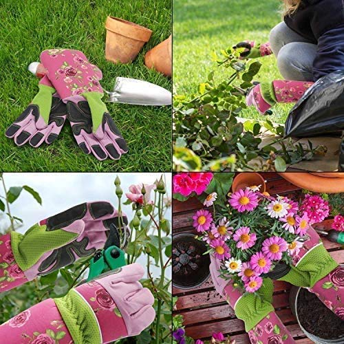 Rosenhandschuhe QCWN Lange Gartenhandschuhe für Frauen