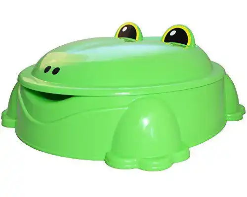 Sandkasten Ondis24 mit Deckel Planschbecken Freddy der Frosch