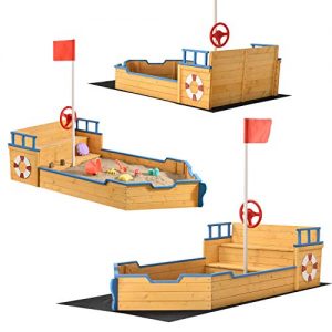 Sandkasten-Schiff Juskys Sandkasten Käpt’n Pit – Piratenschiff