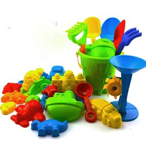 Sandkasten-Spielzeug Qinlee 25 Stück Bunt Strand Spielzeug