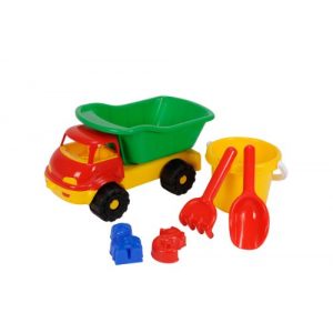 Sandkasten-Spielzeug Simba 107134123 – LKW Kipper gefüllt