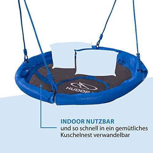 Schaukel HUDORA 72126/01 Nest 90 cm, blau – Garten- bis 100 kg