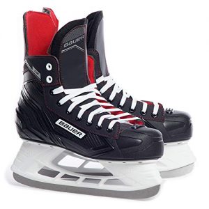 Patins à glace Bauer hockey sur glace pour hommes NS Senior, noir/rouge, 42 EU