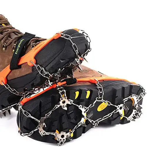 Schuhspikes Songwin Ice Klampen Steigeisen mit 19 Zähne