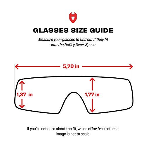 Schutzbrille NoCry Sicherheits-Überbrille Kratzbeständige Gläser