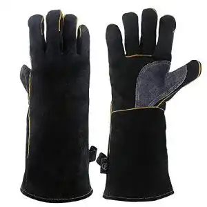 Schweißerhandschuhe KIM YUAN , Extreme Hitze- und Fire Leder