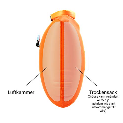 Schwimmboje LimitlessXme & Trockensack — 28l Orange