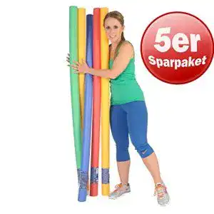 Schwimmnudel Beco Aqua-Nudel 5er Set Wasser Sitz Schwimm