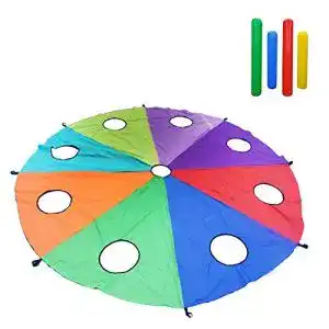 Schwungtuch Rubyu Bunt Fallschirm Parachutes Spielzeug
