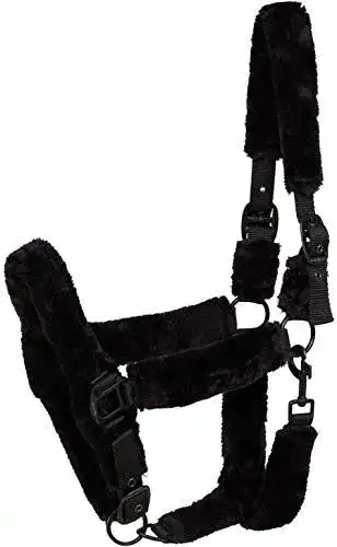 Sicherheitshalfter Horse Guard Halfter mit schwarzem Kunstfell