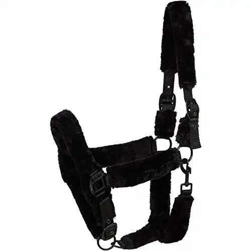 Sicherheitshalfter Horse Guard Halfter mit schwarzem Kunstfell
