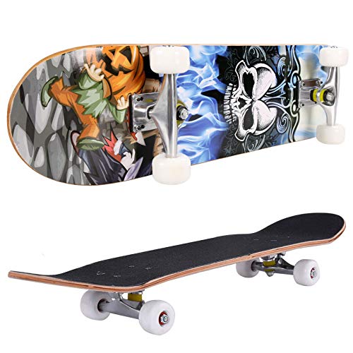 Skateboard Bunao Komplettboard 31 x 8 Zoll mit ABEC-7 Kugellager