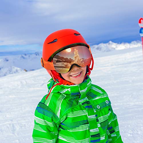 Skibrille Kinder Supertrip Snowboardbrille Kinderskibrille Verspiegelt