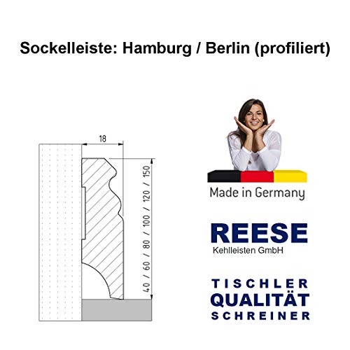 Sockelleiste REESE Kehlleisten GmbH Weiße Hamburger Berliner
