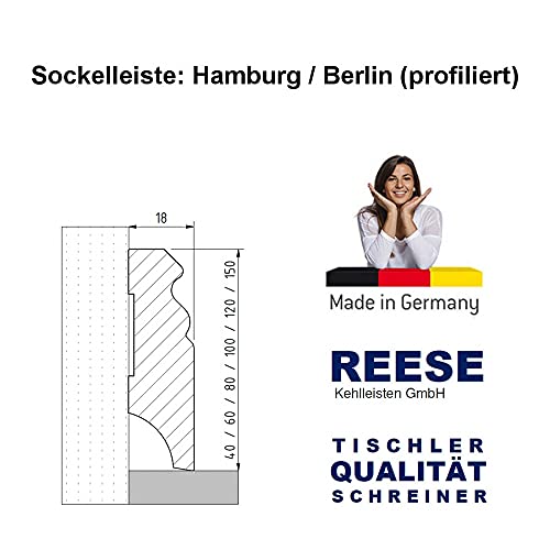 Sockelleiste REESE Kehlleisten GmbH Weiße n Alt-Berliner Profil