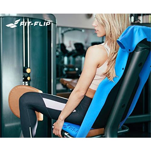 Sporthandtuch Fit-Flip Fitness Handtuch Set mit Reißverschluss Fach