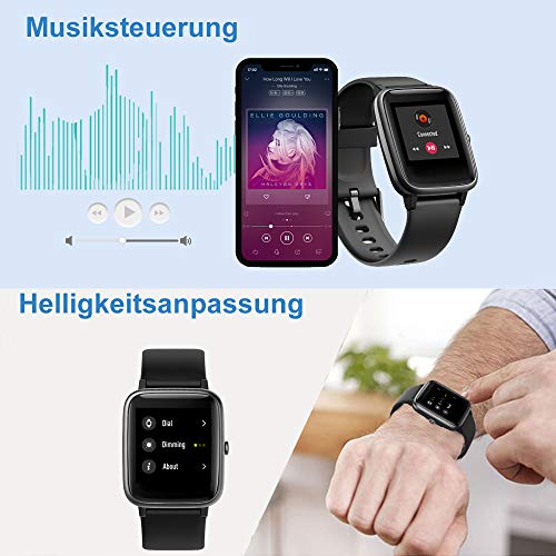 Sportuhr Willful Smartwatch,1.3 Zoll Touch-Farbdisplay Fitness
