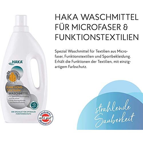Sportwaschmittel HAKA Funktionstextilien Waschmittel I 1-l-Flasche