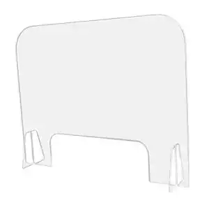 Spuckschutz 50×40 Milageto Niesschutz Thekenaufsatz, Schutzschild