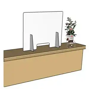 Spuckschutz 50×40 sudu Spuckschutz Thekenschutz aus PLEXIGLAS®