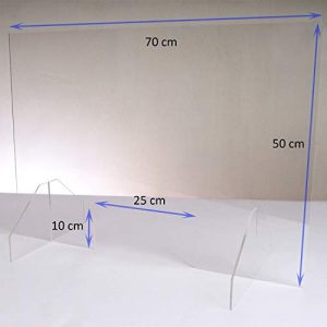 Spuckschutz 70×50 Queence | Hochwertiger Spuckschutz Acrylglas
