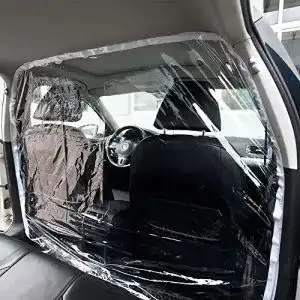 Spuckschutz Auto Homecy Auto Taxi Trennfolie Trennwand PVC