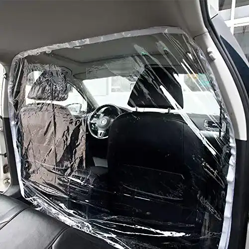 Spuckschutz Auto Homecy Auto Taxi Trennfolie Trennwand PVC