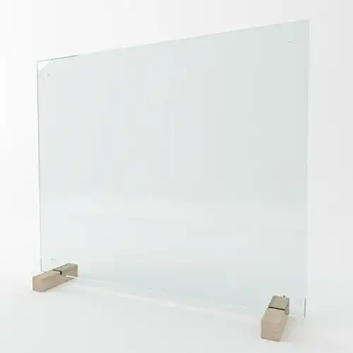 Spuckschutz bijon Thekenaufsatz aus Sicherheits-Glas Durchreiche