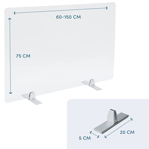 Spuckschutz Büro PLEXIDIRECT – Spuckschutz Plexiglas Aluminium