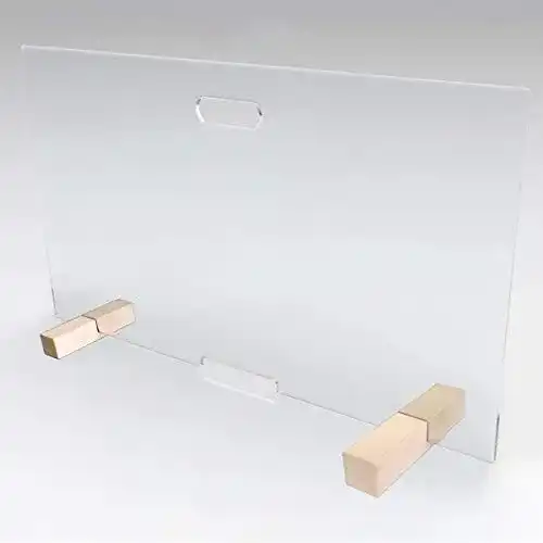 Spuckschutz Echtglas bijon Spuckschutz Thekenaufsatz