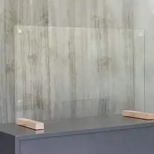 Spuckschutz Echtglas inova Hygieneschutz Hustenschutz 5mm