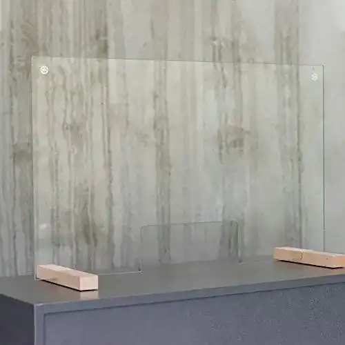 Spuckschutz Echtglas inova Hygieneschutz Hustenschutz 5mm