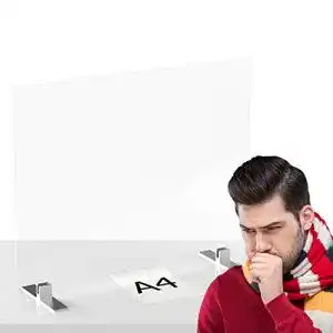 Spuckschutz Echtglas Panteer ® Spuckschutz Thekenaufsatz