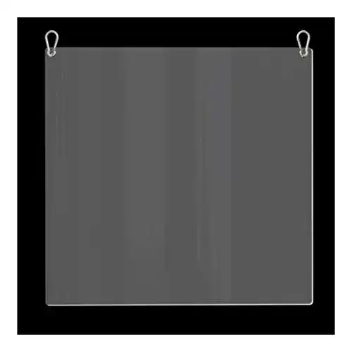 Spuckschutz hängend 40×40 Luorizb Völlig transparent Anti-Spray