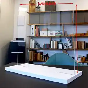 Spuckschutz moodie Plexiglas Thekenaufsatz – Dekor beschichtet