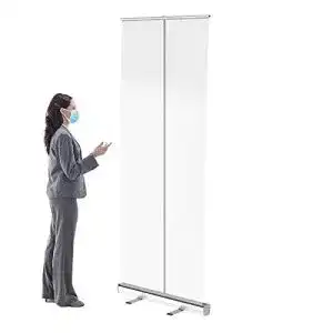 Spuckschutz-Roll-up