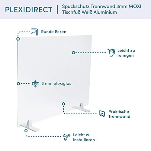 Spuckschutz-Stellwand PLEXIDIRECT – Spuckschutz Plexiglas