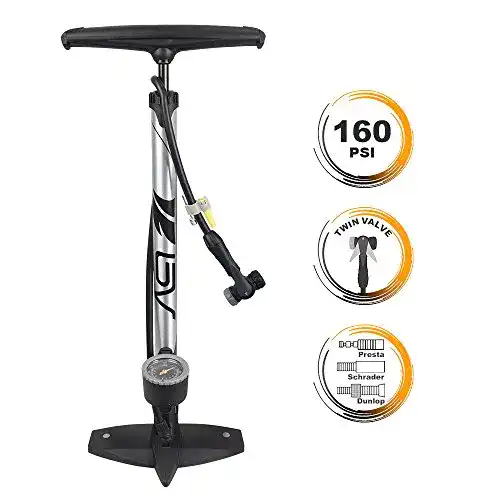 Standluftpumpe BV FahrradPumpe, Ergonomische Standpumpe