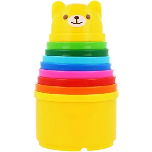 Die beste Stapelbecher com-four ® Baubecher Spielzeug zum Sortieren 2026 Test Bestseller Stapelbecher com-four ® Baubecher Spielzeug zum Sortieren