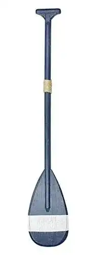 Stechpaddel linoows Paddel, Deko Blau/Weiß bemalt, Holz Paddel