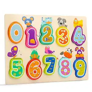 Steckpuzzle TOP BRIGHT Holz-Puzzle – Puzzlespiel für Kleinkinder