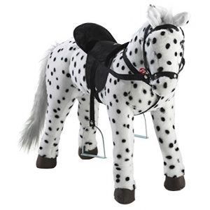 Stehpferd Heunec 723771 – schwarz-weiß gepunktetes Pferd