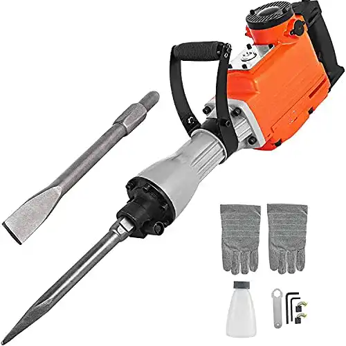 Stemmhammer VEVOR 2200 Watt Abbruchhammer mit Zubehör