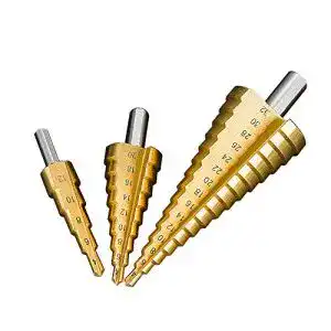 Stufenbohrer Surplex HSS Satz, 3pcs Kegelbohrer für Stahl, Holz
