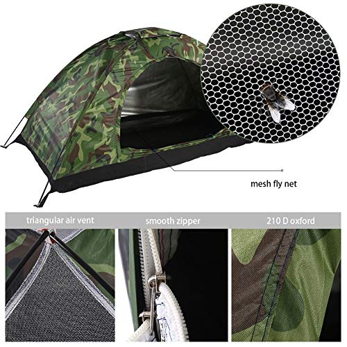 Tarnzelt Nikou Camping-Zelt – Wasserdichte UV protaction Einzel