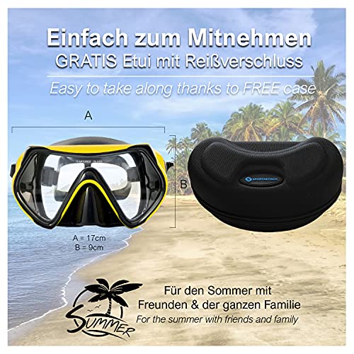 Taucherbrille Sportastisch „Dive Under“ Tauchmaske wasserdicht