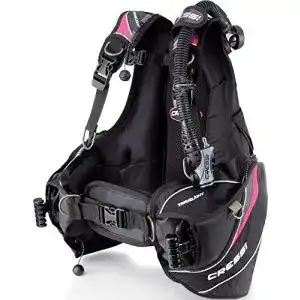 Tauchjacket Cressi Damen s Travelight Lady, Schwarz/Rosa, M/III