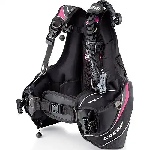 Tauchjacket Cressi Damen s Travelight Lady, Schwarz/Rosa, M/III
